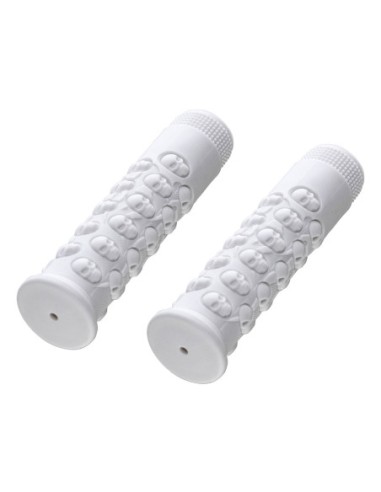 Skull Grips 7/8 long 116mm Kraton Rubber White.